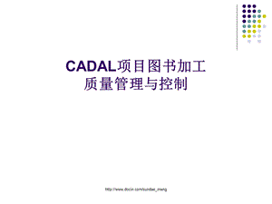 【课件】CADAL项目图书加工质量管理与控制.ppt