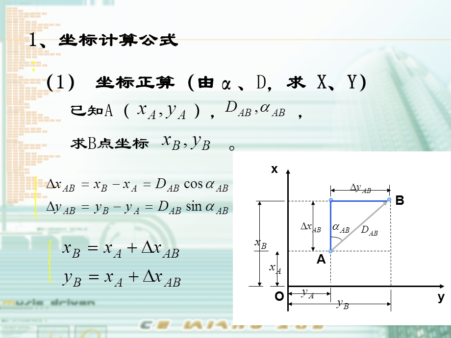 坐标正算和坐标反算.ppt_第2页