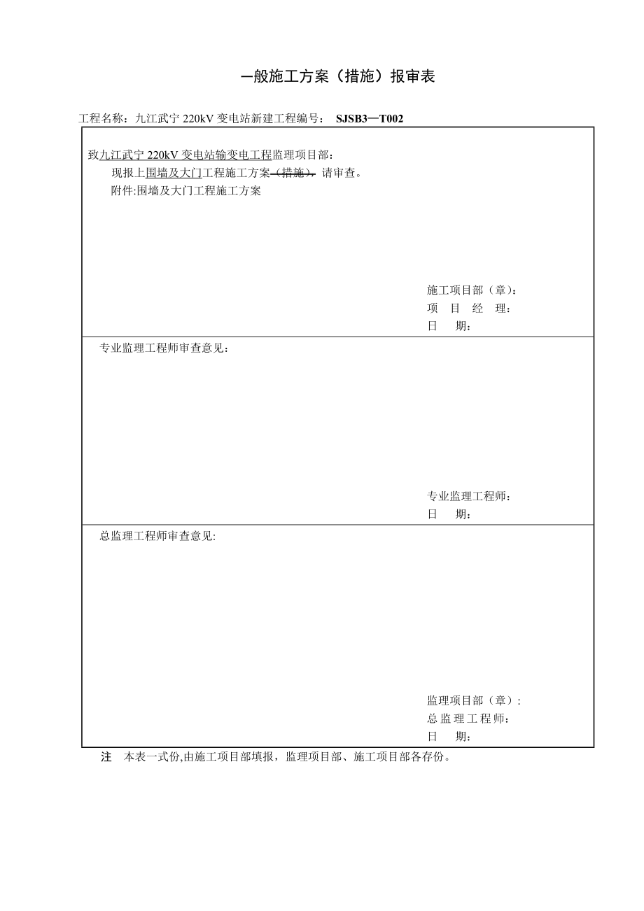 变电站-围墙施工方案-.doc_第1页