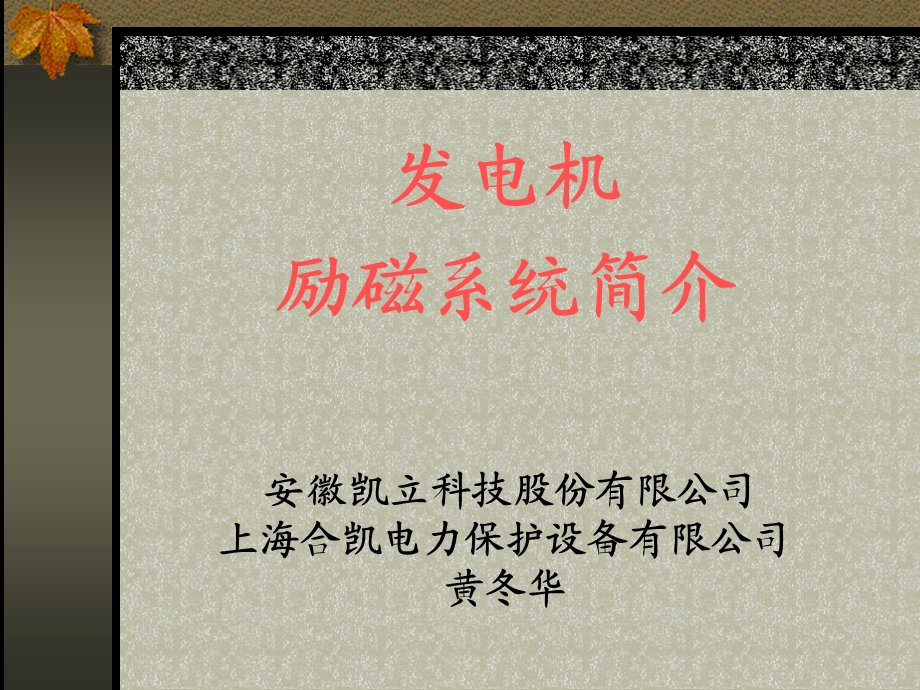 发电机励磁系统简介.ppt_第1页