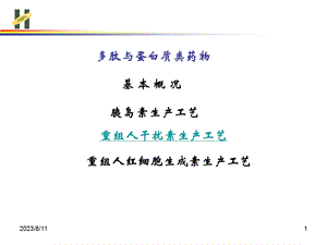 多肽与蛋白质类药物.ppt