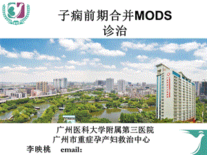 医学ppt-子痫前期合并mods诊治进展.ppt