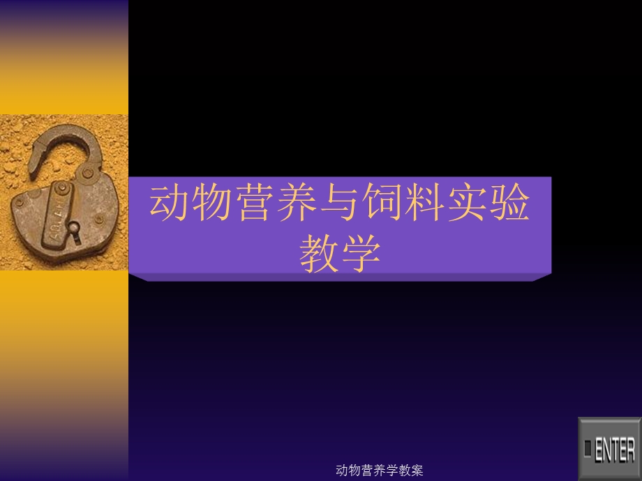 动物营养与饲料实验教学.ppt_第1页