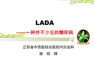 成人隐匿性自身免疫性糖尿病(LADA).ppt