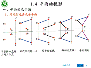 机械制图平面的投影及相对位置.ppt