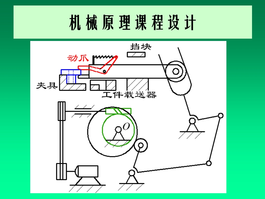 机械原理课程设计.ppt_第1页