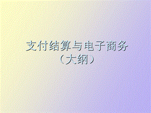 支付结算与电子商务.ppt