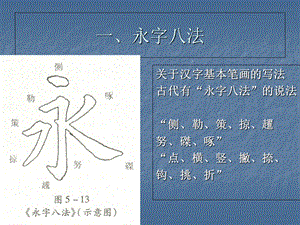 永字八法基本笔画规律.ppt