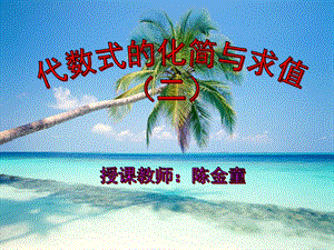 代数式的画简与求值.ppt