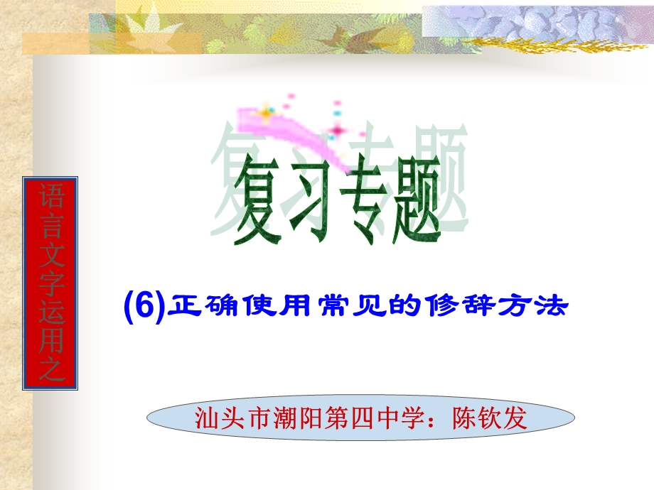 正确使用常见的修辞方法.ppt_第1页