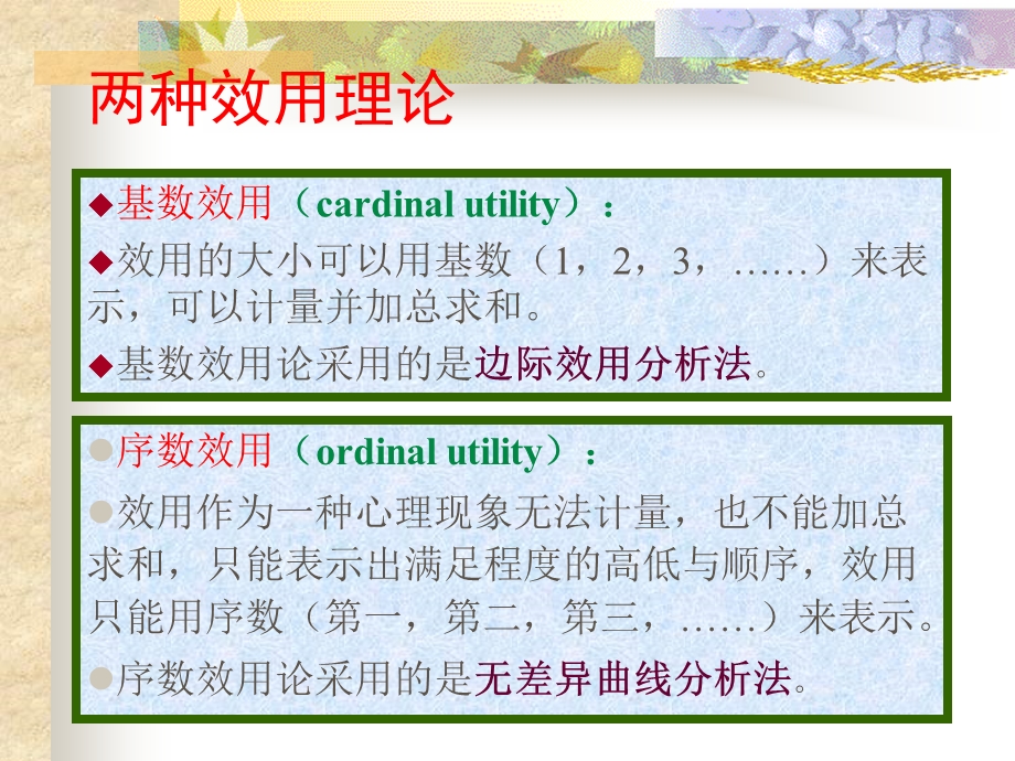 效用UUtility消费者从商品消费中得到的满足程度.ppt_第3页