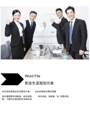 员工职业生涯规划方案word模板.docx