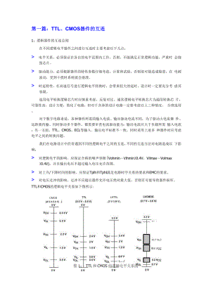 TTL、CMOS器件的互连资料总结.docx