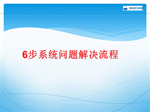 步系统问题解决流程.ppt