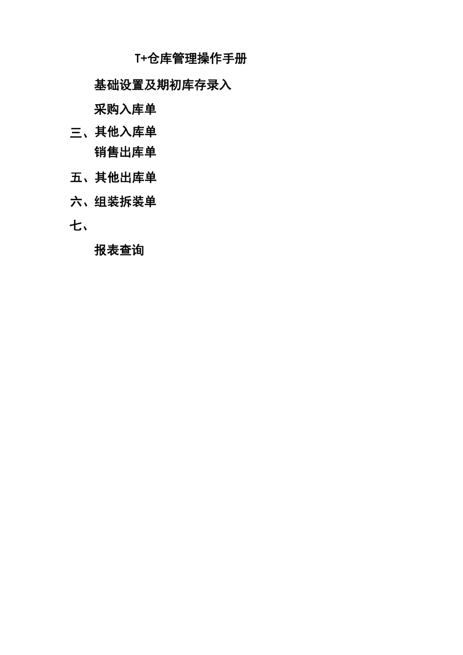 T+仓库管理系统操作.docx_第1页