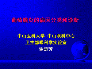 葡萄膜炎.PPT