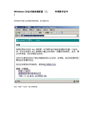 Windows CA 证书服务器配置 .docx