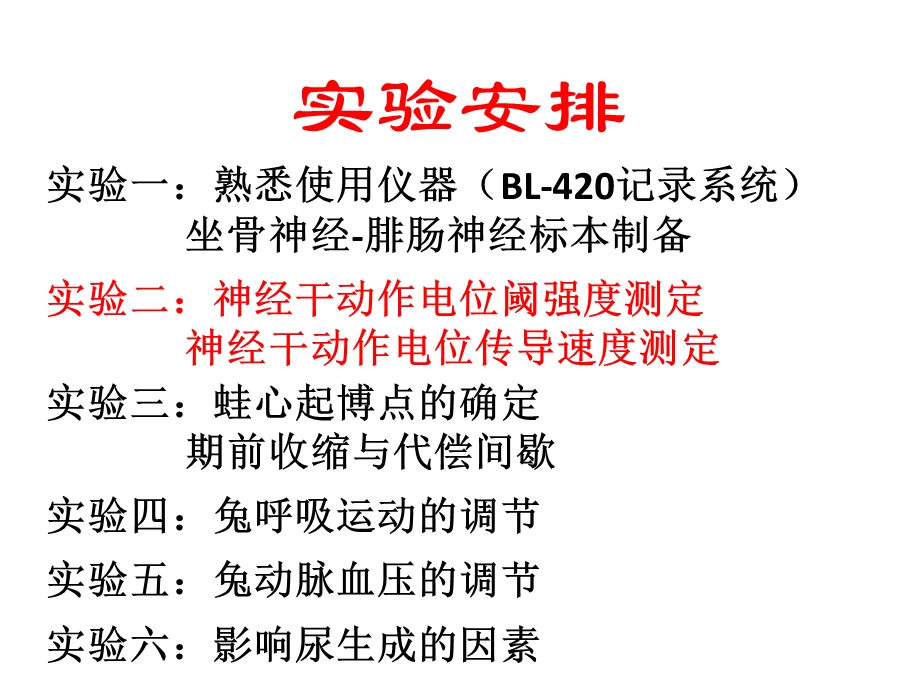 生理实验二神经干动作阈强度和传导速度的测定朱文博.ppt_第2页