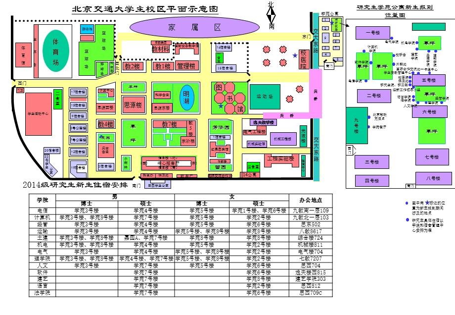 校园平面图及报到位置图运输设备教学馆.ppt_第1页