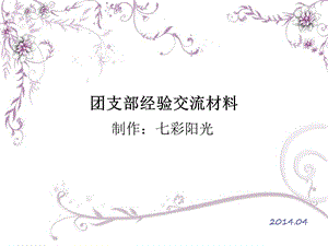 支部经验交流材料.ppt