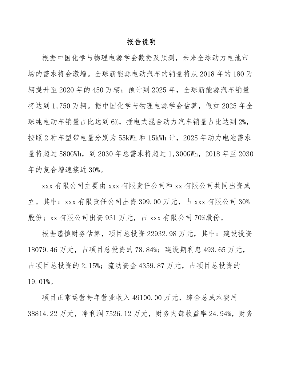 吉林省关于成立锂电材料公司可行性报告.docx_第2页