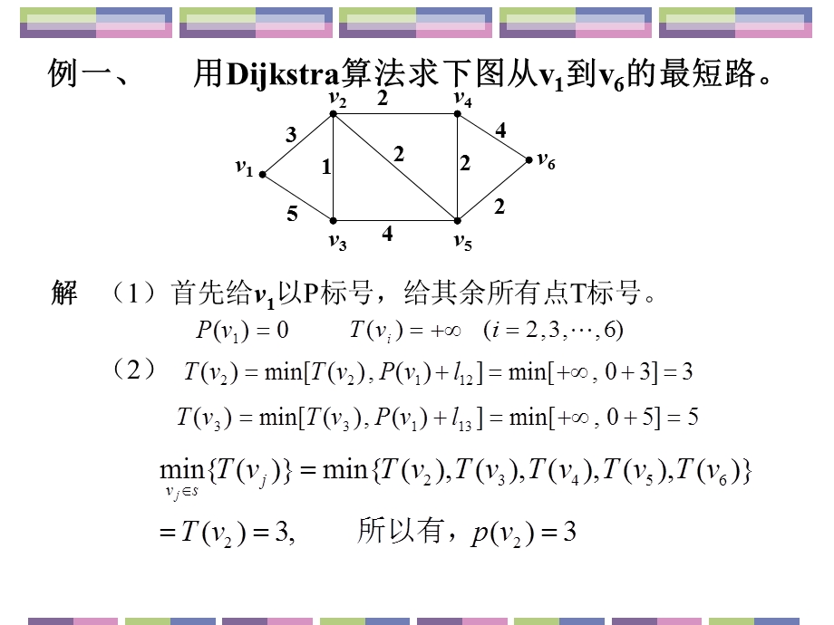 数学建模迪杰斯特拉算法例题.ppt_第2页