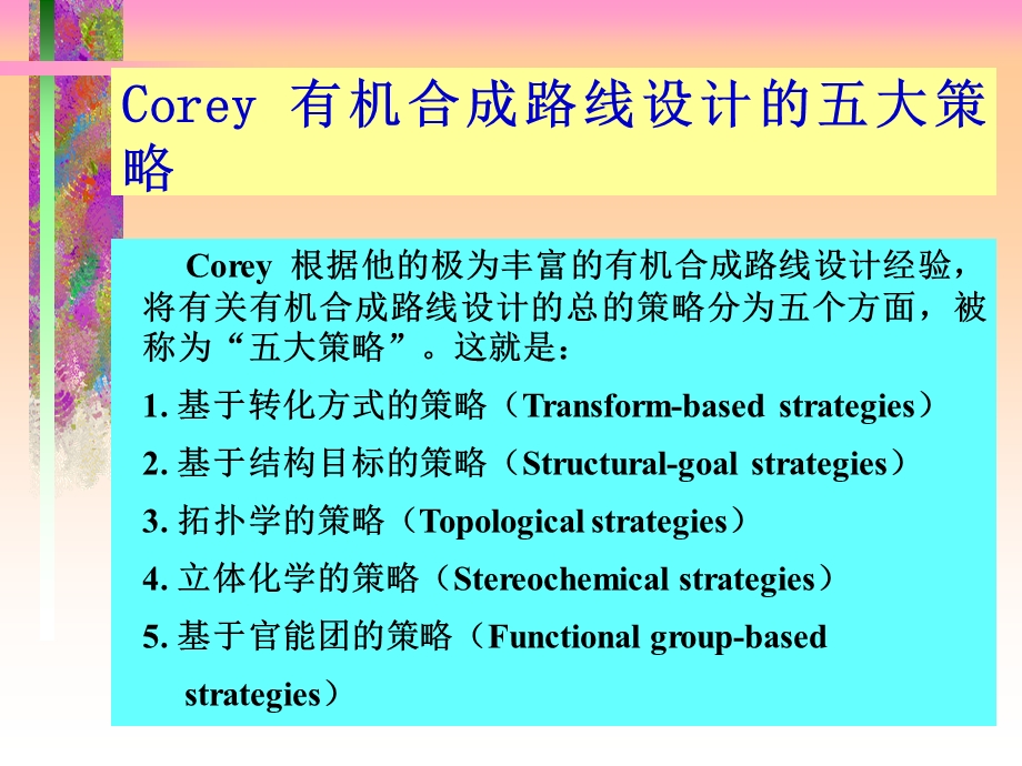 有机合成路线设计的五大策略.ppt_第3页