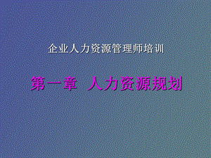 有效的人力资源管理规划.ppt