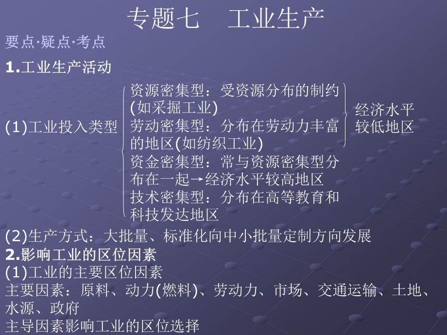 专题七工业生产.ppt_第1页