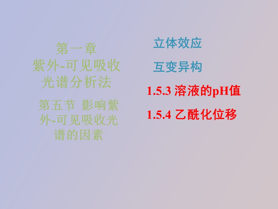 影响紫外可见吸收光谱的因素.ppt_第1页