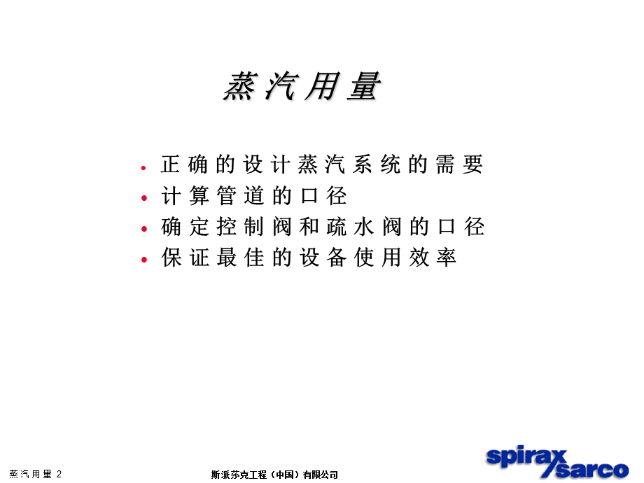 斯派莎克教材-蒸汽负荷的简单计算.ppt_第2页