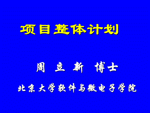 项目整体计划.ppt