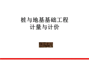 桩与地基基础工程计量与计价.ppt