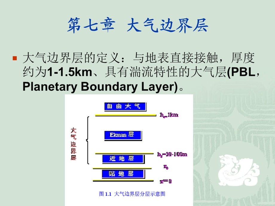 大气行星边界层第七章.ppt_第1页