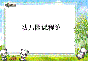 幼儿园课程概述授课摘要.ppt