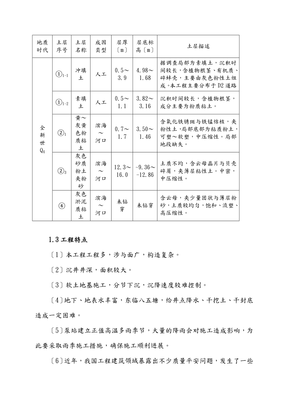 同盛大道雨水泵站沉井施工组织设计.doc_第2页