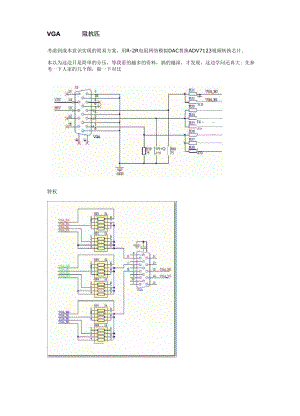 VGA 接口电阻网络阻抗匹配.docx