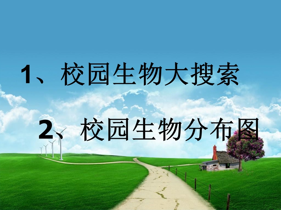 校园生物大搜索和校园生物分布.ppt_第1页