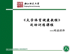 网球理论大学体育健康教程运动训练课程.ppt