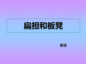 幼儿教案-扁担和板凳.ppt