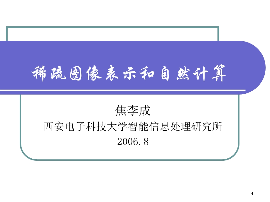 稀疏图像表示和自然计算.ppt_第1页