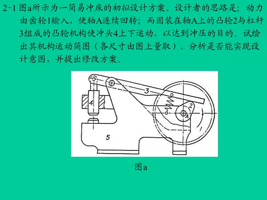 机械原理课后答案第二章作业.ppt_第1页