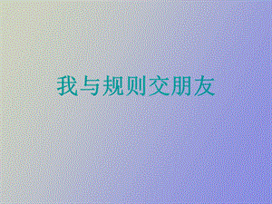 我与规则交朋友.ppt