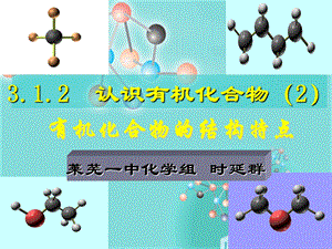 有机化合物的结构特点时延群.ppt