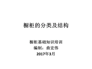 橱柜基础知识培训资料-橱柜分类和结构.ppt