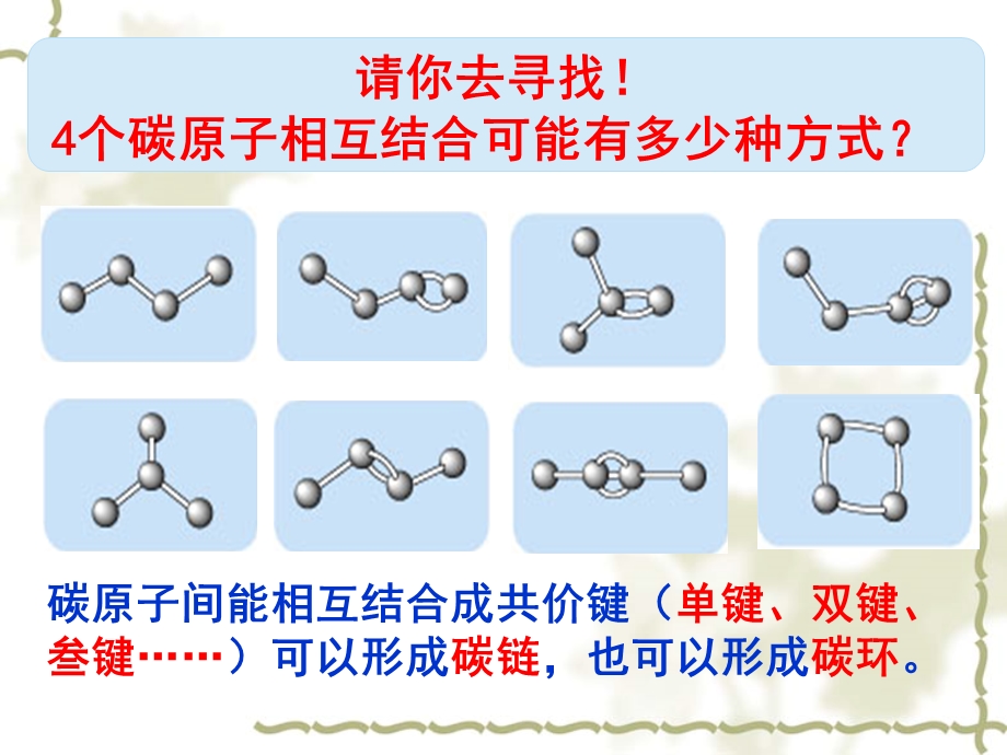 有机物中碳原子的成键特点及结构表示方法.ppt_第3页