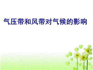 气压带和风带对气候的影响(公开课).ppt