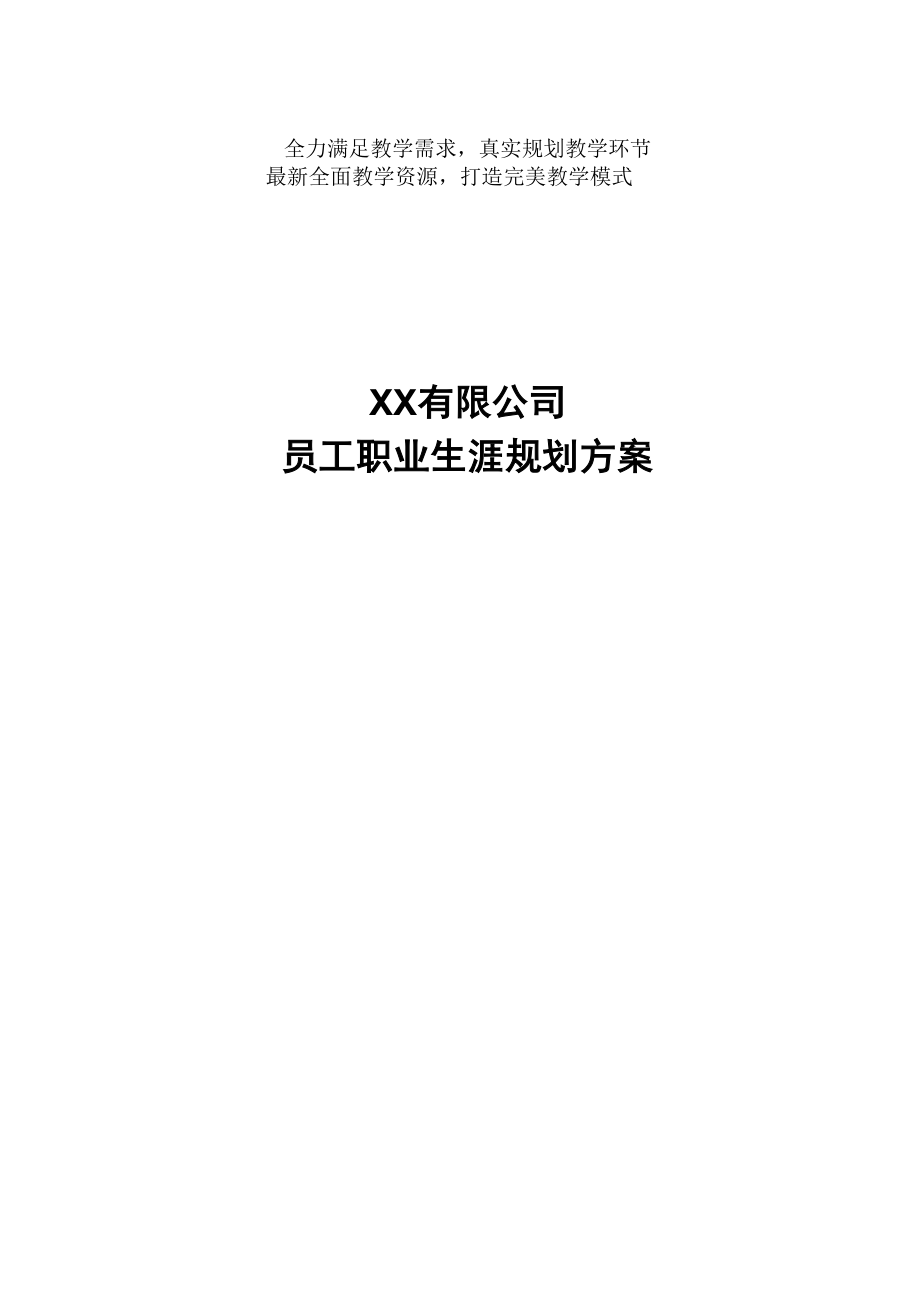 XX公司员工职业发展规划方案.docx_第2页