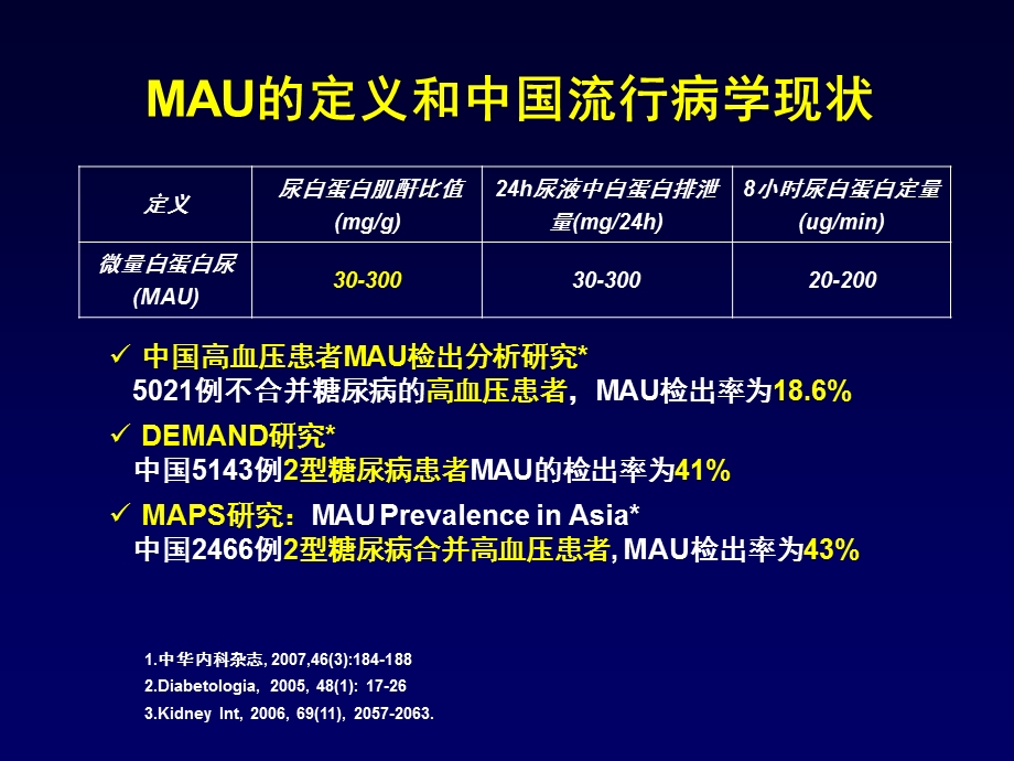 高血压与糖尿病患者MAU的筛查与干预.ppt_第2页