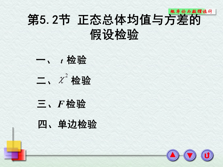 正态总体均值与方差的假设检验.ppt_第1页